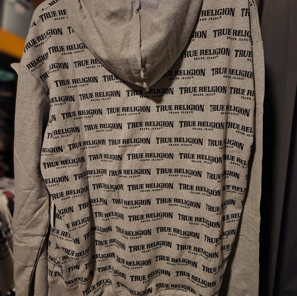 True Religion Men's Pullover Hoodie sz XL - Picture 2 of 2